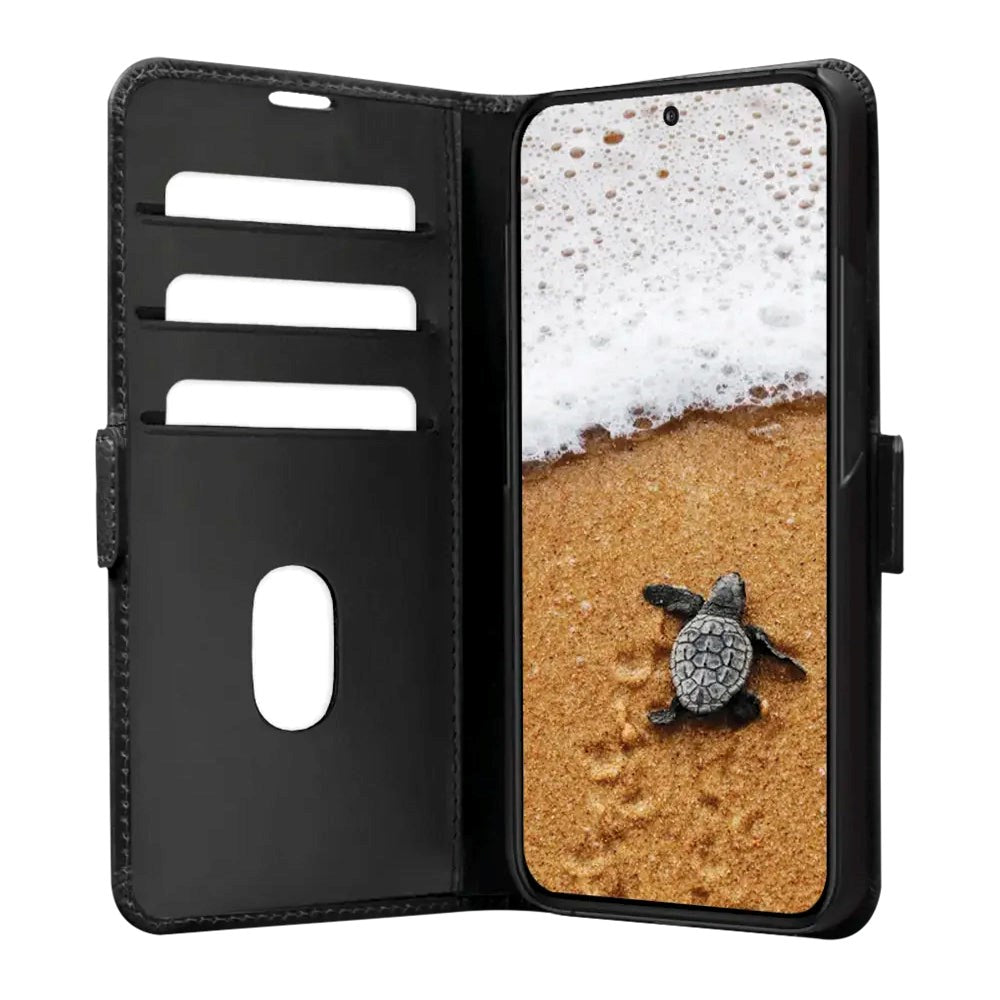 Samsung Galaxy S24 dbramante1928 Copenhagen Slim Leather Flip Cover m. Lommebok - Svart