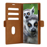 Samsung Galaxy S24 Ultra dbramante1928 Copenhagen Slim Leather Flip Cover m. Lommebok - Tan