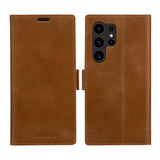 Samsung Galaxy S24 Ultra dbramante1928 Copenhagen Slim Leather Flip Cover m. Lommebok - Tan