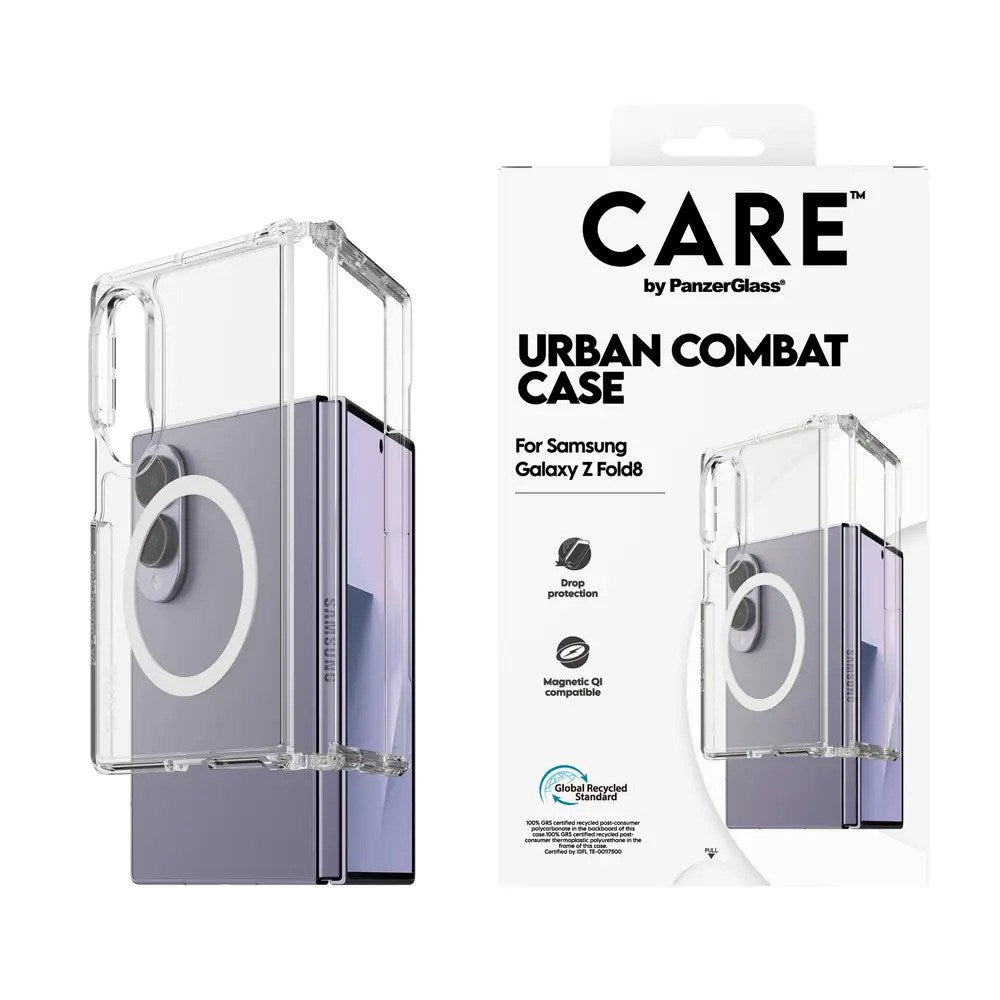 CARE™ by PanzerGlass® Samsung Galaxy Z Fold8 Urban Combat Case - Qi Kompatibel - Transparent