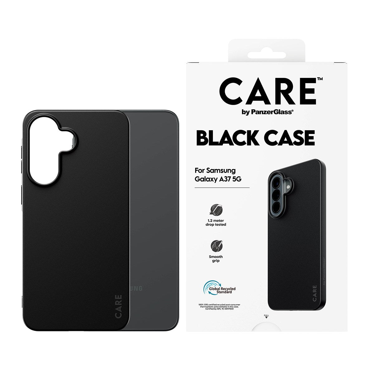 Samsung Galaxy A37 CARE by PanzerGlass Fearlessly Fashionable Cover - Black