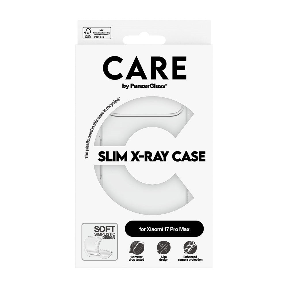 Xiaomi 17 Ultra CARE by PanzerGlass FASHION X-Ray Soft Basic Mobil Cover - Transparent