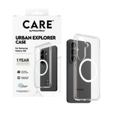 Samsung Galaxy S26 CARE by PanzerGlass Urban Explorer Cover - Qi Kompatibel - Gennemsigtig / Hvid