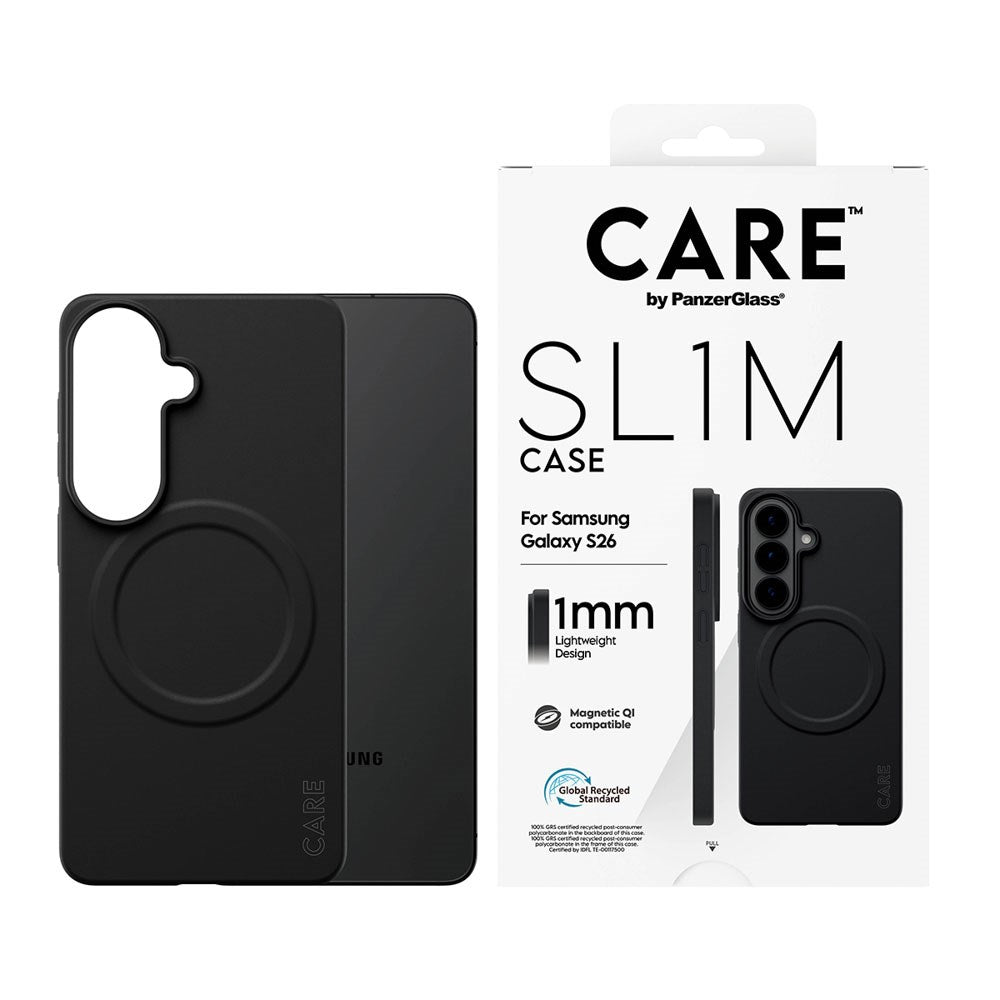 Samsung Galaxy S26 CARE by PanzerGlass SL1M Cover - Sort