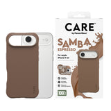 iPhone Air CARE by PanzerGlass Fashionable Samba Mobil Cover - MagSafe Kompatibel - Espresso