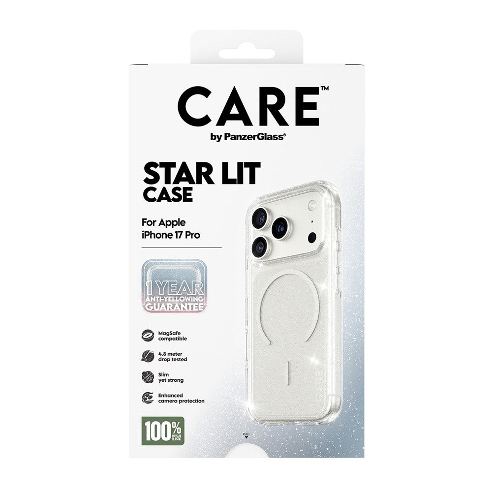 iPhone 17 Pro CARE by PanzerGlass FLAGSHIP Urban Explorer Cover - MagSafe Kompatibel - Transparent / Star Lit