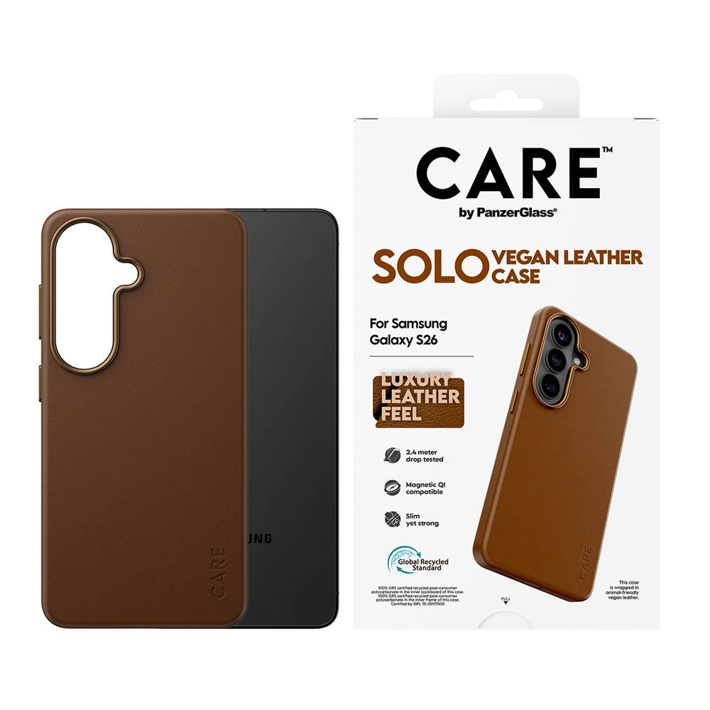 Samsung Galaxy S26 CARE by PanzerGlass SOLO Cover - Brun
