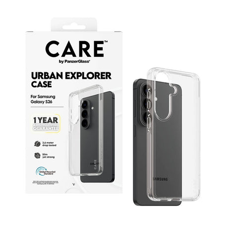 Samsung Galaxy S26 CARE by PanzerGlass Urban Explorer Cover - Gennemsigtig