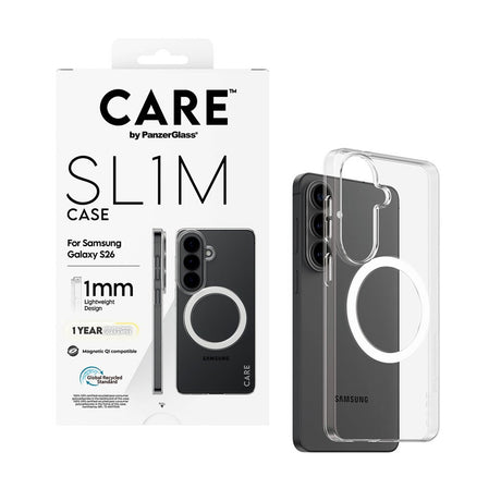 Samsung Galaxy S26 CARE by PanzerGlass SL1M Cover - Gennemsigtig