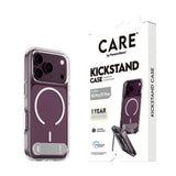 iPhone 18 Pro / 17 Pro CARE by PanzerGlass Feature Kickstand Cover - MagSafe Kompatibel - Gennemsigtig / Hvid