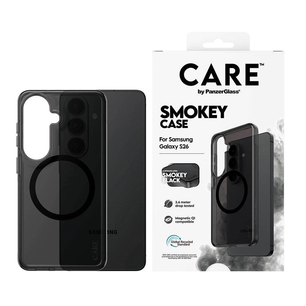 Samsung Galaxy S26 CARE by PanzerGlass Urban Explorer Cover - Qi Kompatibel - Smokey Sort