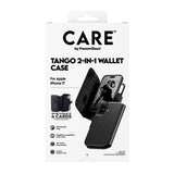 iPhone 17 CARE by PanzerGlass Feature Tango 2-in-1 Mobil Cover m. Kortholder - Sort