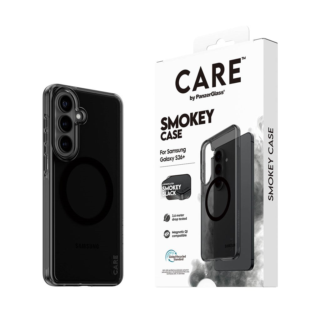 Samsung Galaxy S26+ (Plus) CARE by PanzerGlass Urban Explorer Cover - Qi Kompatibel - Smokey Sort