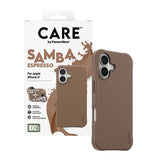 iPhone 17 CARE by PanzerGlass Fashionable Samba Mobil Cover - MagSafe Kompatibel - Espresso