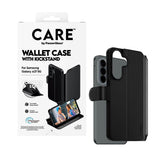 Samsung Galaxy A37 CARE by PanzerGlass Feature Wallet Case m. Ståfunktion og Kortholder - Sort