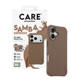 iPhone 17 Pro CARE by PanzerGlass Fashionable Samba Mobil Cover - MagSafe Kompatibel - Espresso