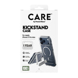 iPhone 17 Pro Max CARE by PanzerGlass Feature Kickstand Mobil Cover -  MagSafe Kompatibel - Transparent / Silver