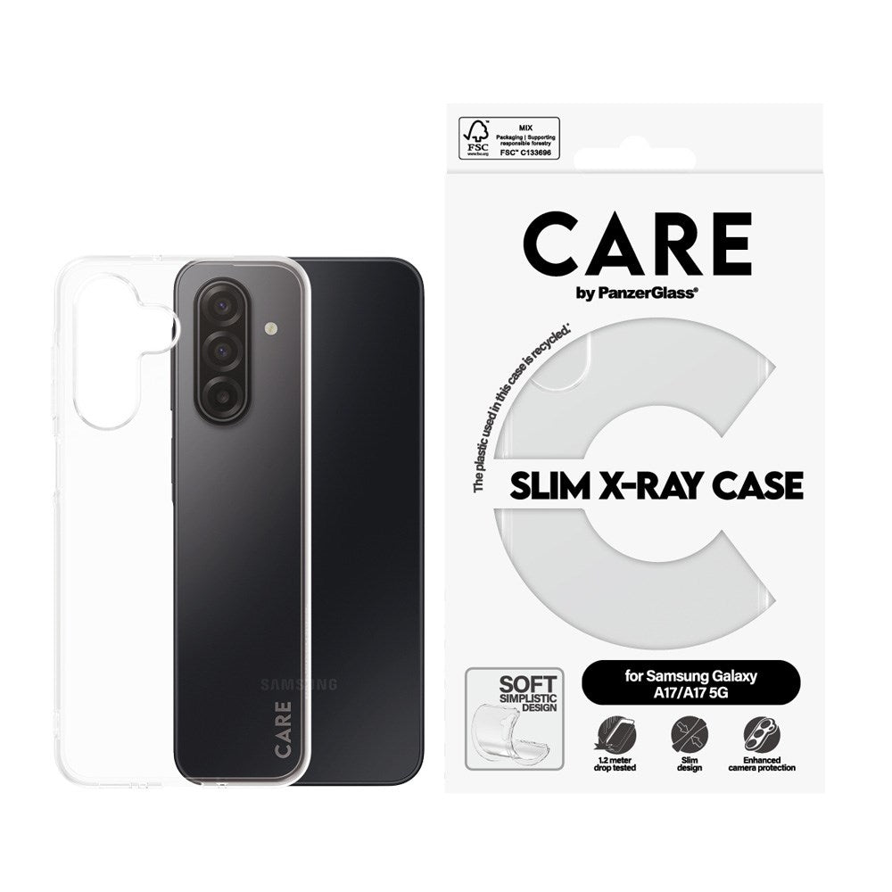 Samsung Galaxy A17 (5G) CARE by PanzerGlass FASHION X-Ray Soft Basic Mobil Cover - Transparent
