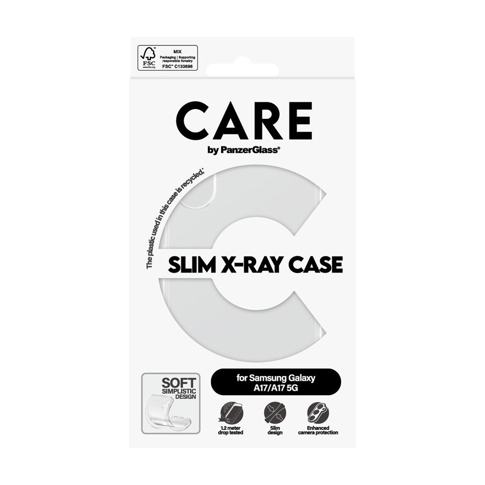Samsung Galaxy A17 (5G) CARE by PanzerGlass FASHION X-Ray Soft Basic Mobil Cover - Transparent