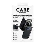 iPhone 17 Pro CARE by PanzerGlass Feature Tango 2-in-1 Mobil Cover m. Kortholder - Sort