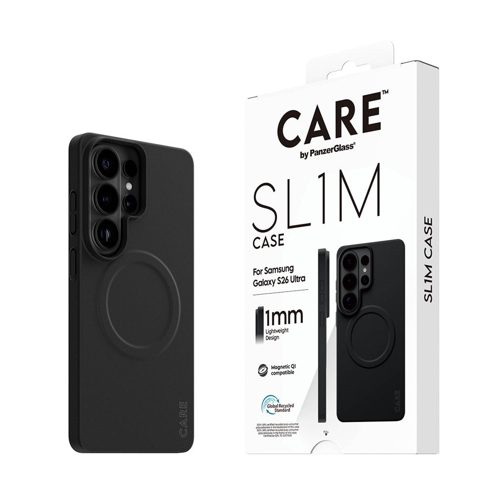 Samsung Galaxy S26 Ultra CARE by PanzerGlass SL1M Cover - Sort