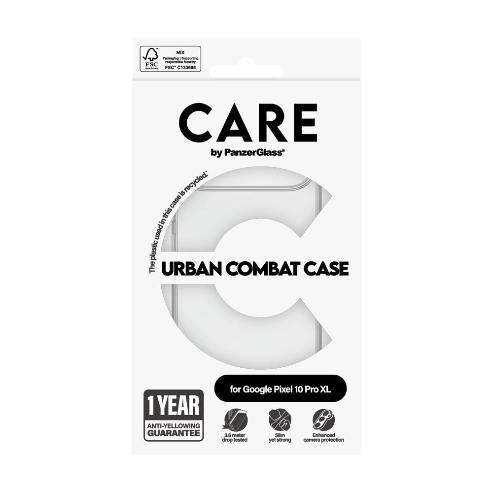Google Pixel 10 Pro XL - CARE by PanzerGlass FLAGSHIP Urban Combat Cover - Transparent