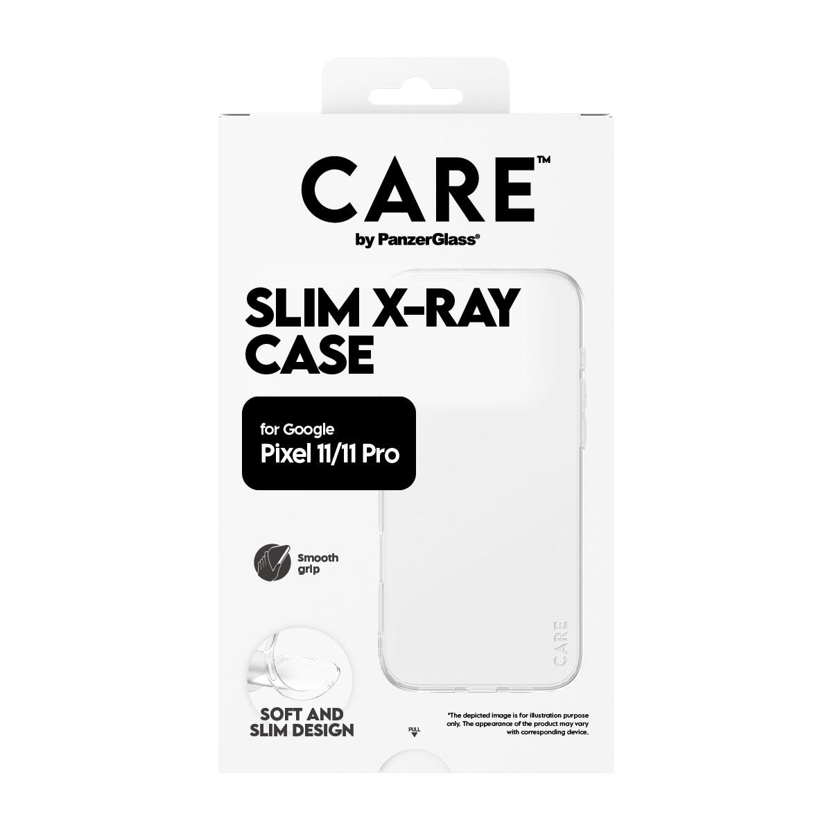 Google Pixel 11 / 11 Pro CARE by PanzerGlass FASHION X-Ray Soft Basic Mobil Cover - Transparent