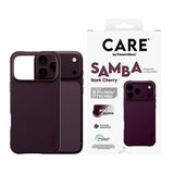 iPhone 18 Pro Max  / 17 Pro Max CARE by PanzerGlass Fashionable Samba Mobil Cover - MagSafe Kompatibel - Dark Cherry