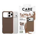 iPhone 17 Pro Max CARE by PanzerGlass Fashionable Samba Mobil Cover - MagSafe Kompatibel - Espresso