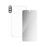 Samsung Galaxy A36 (5G) - CARE by PanzerGlass 3-i-1 FLAGSHIP Bundle - Deksel / Privacy Screen Protector (UWF) / Kamerabeskyttelse - Gjennomsiktig / Svart