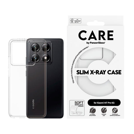 Xiaomi 14T Pro - CARE by PanzerGlass FASHION X-Ray Soft Basic Cover - Gjennomsiktig