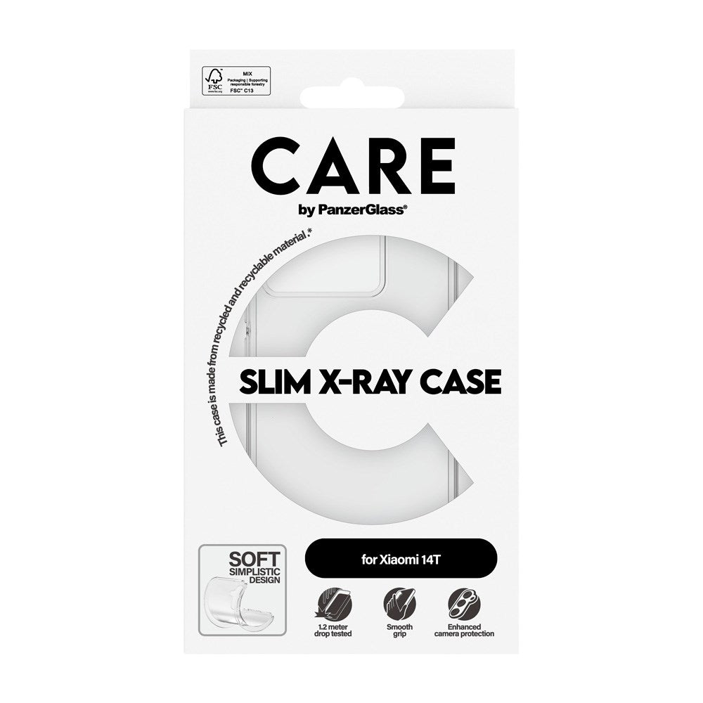Xiaomi 14T - CARE by PanzerGlass FASHION X-Ray Soft Basic Cover - Gjennomsiktig