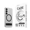 CARE by PanzerGlass Samsung Galaxy S25 Feature Kickstand Cover - Qi-kompatibel - Gjennomsiktig / Svart
