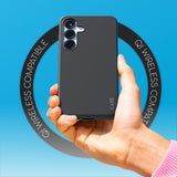 CARE by PanzerGlass Samsung Galaxy S25 FASHION Fearlessly Fashionable Cover - QI Kompatibel - Black