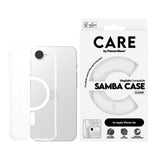iPhone 16e CARE by PanzerGlass Fashionable Samba Cover - MagSafe Kompatibel - Gennemsigtig / Hvid