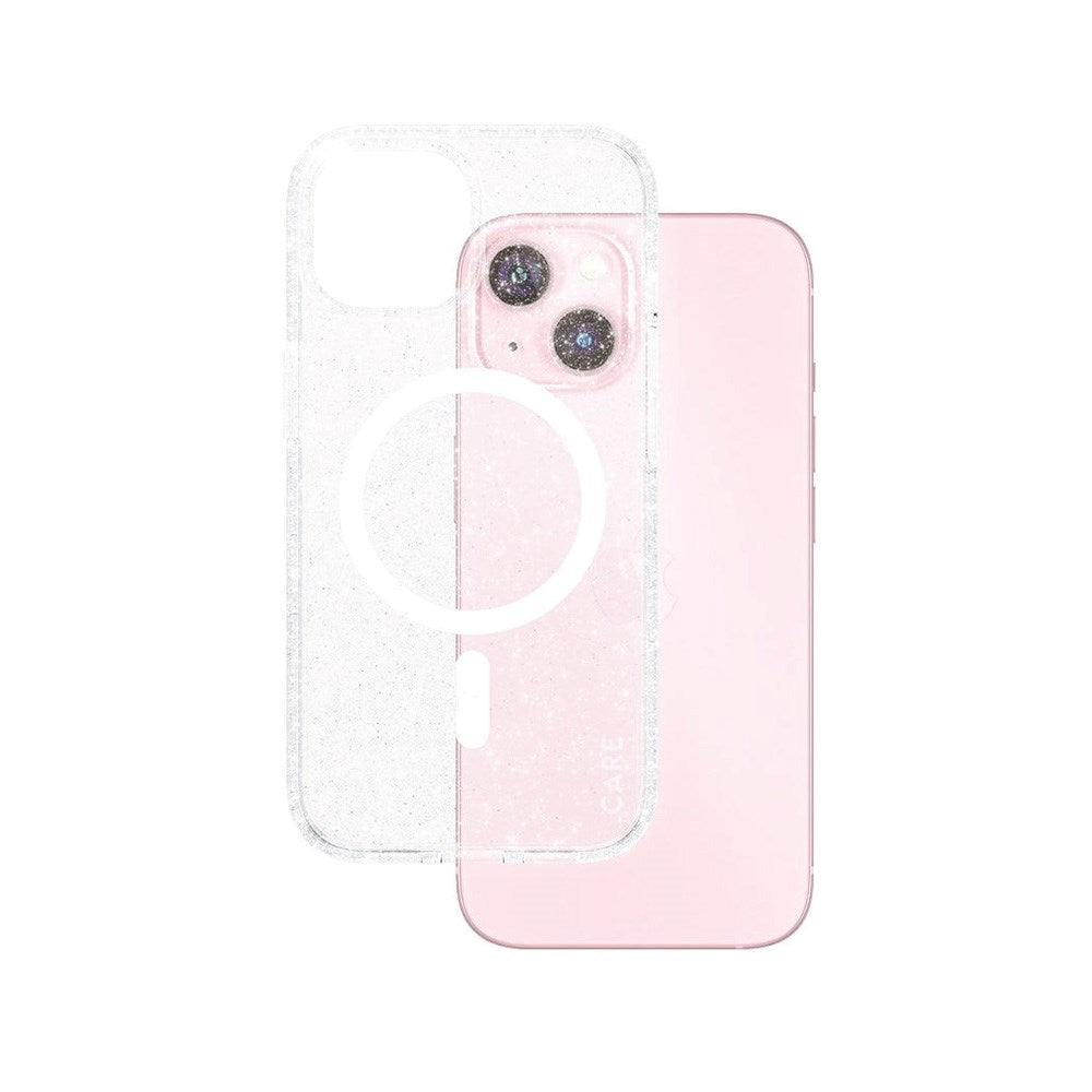 CARE by PanzerGlass iPhone 15 FLAGSHIP Urban Combat-deksel - MagSafe-kompatibel - Star Lit / White