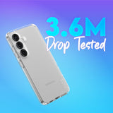 CARE by PanzerGlass Samsung Galaxy S25 FLAGSHIP Urban Combat Cover - Gennemsigtig