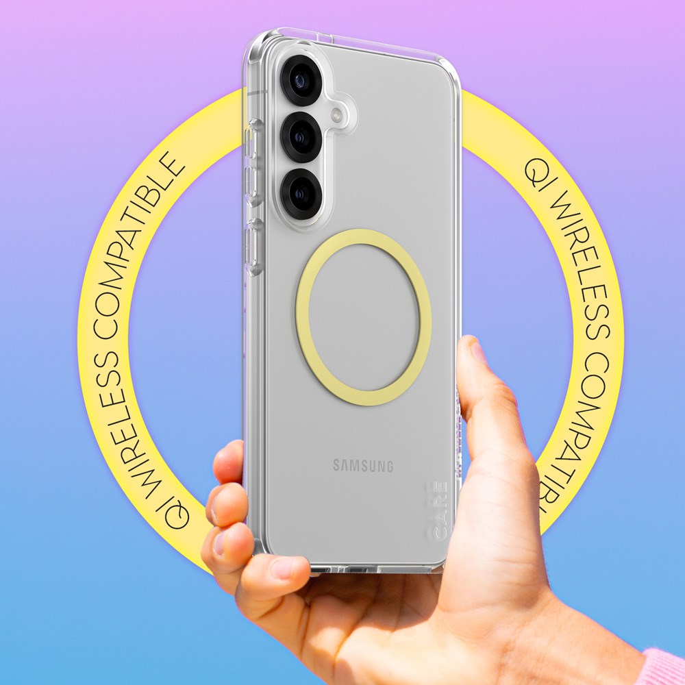 CARE by PanzerGlass Samsung Galaxy S25+ (Plus) FLAGSHIP Urban Combat-deksel - Qi-kompatibel - Gjennomsiktig / Chardonnay