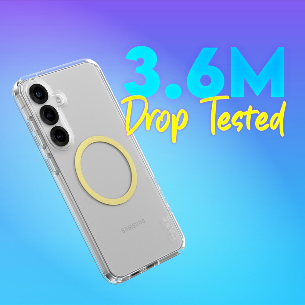 CARE by PanzerGlass Samsung Galaxy S25+ (Plus) FLAGSHIP Urban Combat-deksel - Qi-kompatibel - Gjennomsiktig / Chardonnay