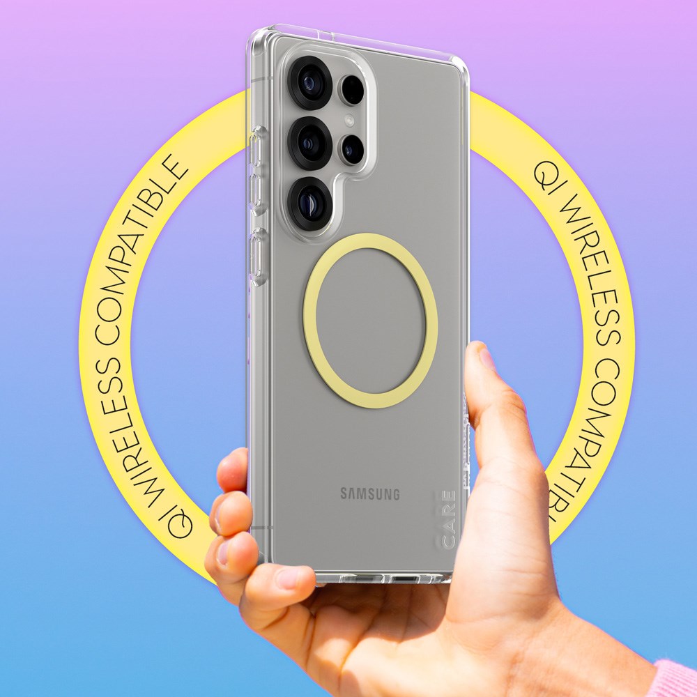 CARE by PanzerGlass Samsung Galaxy S25 Ultra FLAGSHIP Urban Combat Cover - Qi Kompatibel - Gennemsigtig / Chardonnay
