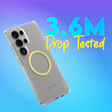 CARE by PanzerGlass Samsung Galaxy S25 Ultra FLAGSHIP Urban Combat Cover - Qi Kompatibel - Gennemsigtig / Chardonnay