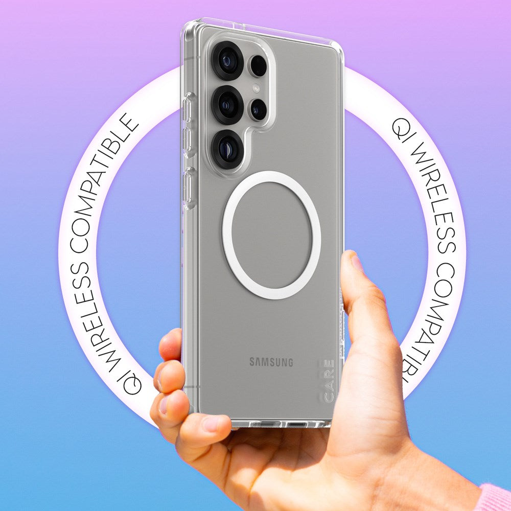 CARE by PanzerGlass Samsung Galaxy S25 Ultra FLAGSHIP Urban Combat-deksel - Qi-kompatibel - Gjennomsiktig / Hvit