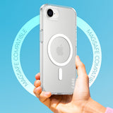 CARE by PanzerGlass iPhone 16e FLAGSHIP Urban Combat-deksel - MagSafe-kompatibel - Gjennomsiktig / Hvit