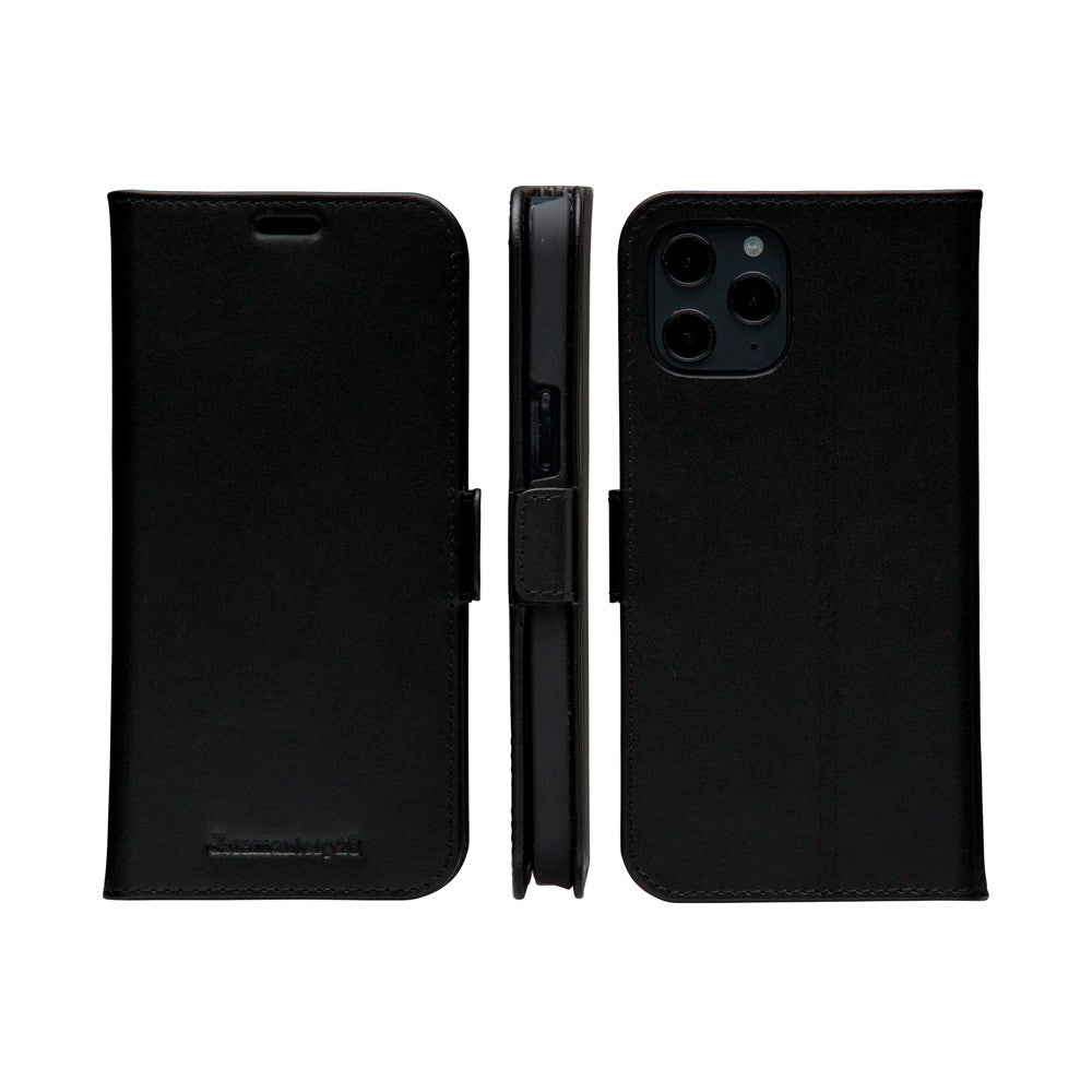 iPhone 12 Pro Max - dbramante1928 Copenhagen Slim Ægte Læder Flip Cover m. Pung - Black