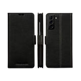 Samsung Galaxy S21 - dbramante1928 Copenhagen Slim Ægte Læder Flip Cover m. Pung - Black