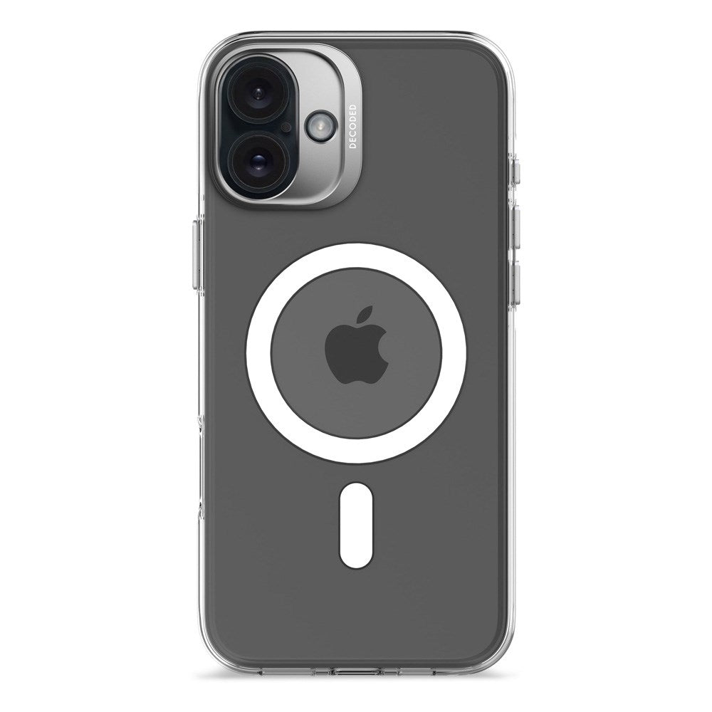 Dekodet iPhone 16 Plus klart bakdeksel - 100 % resirkulert plast - MagSafe-kompatibel - Gjennomsiktig