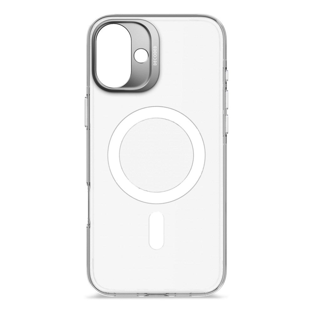 Dekodet iPhone 16 Plus klart bakdeksel - 100 % resirkulert plast - MagSafe-kompatibel - Gjennomsiktig