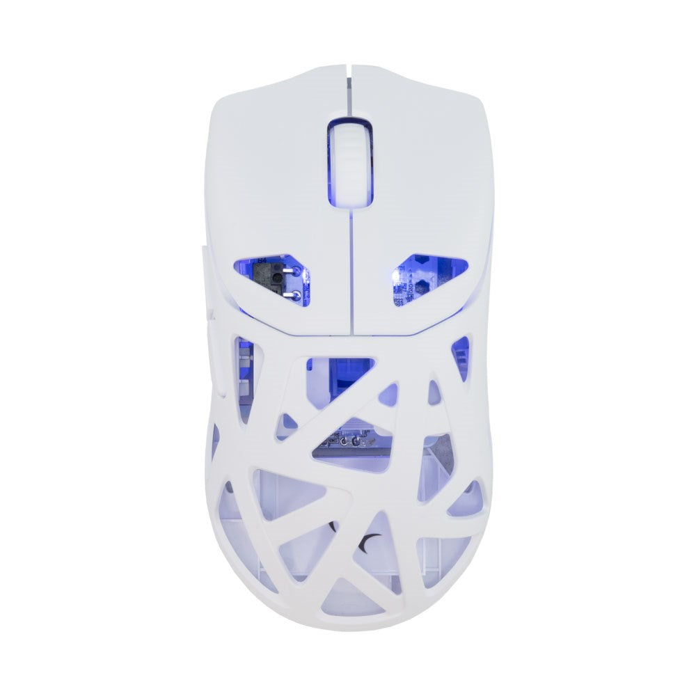 White Shark DAGONET Trådløs 6D / 24000 DPI Gaming Mus - Hvid