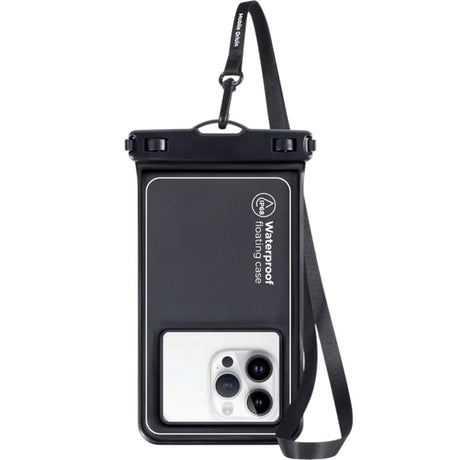 Mobile Origin Universal Waterproof Case Etui - Sort / Gennemsigtig (Maks. Mobil: 6,5")