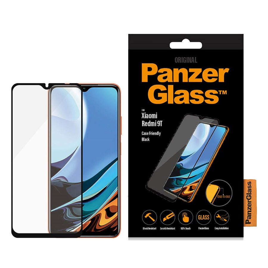 Xiaomi Redmi Note 9T (5G) PanzerGlass Skjermbeskytter - Veskevennlig - Svart